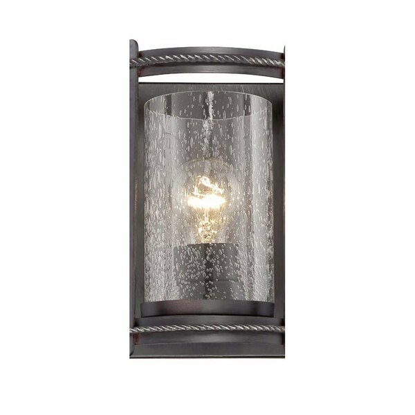 Designers Fountain Palencia 8in 1-Light Artisan Pardo Wash Mediterranean Indoor Wall Sconce 87501-APW